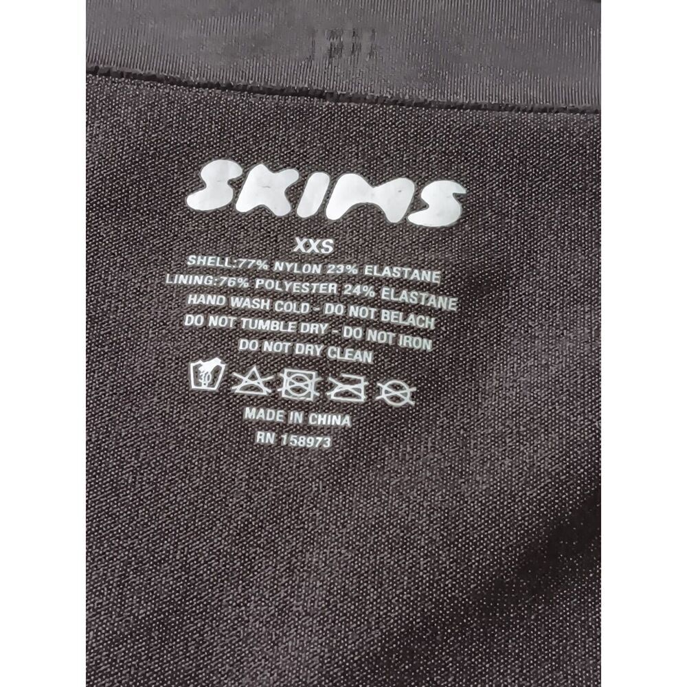 New with tags Skims High Waisted Bonded Brief SZ XXS in Onyx - Picture 5 of 5